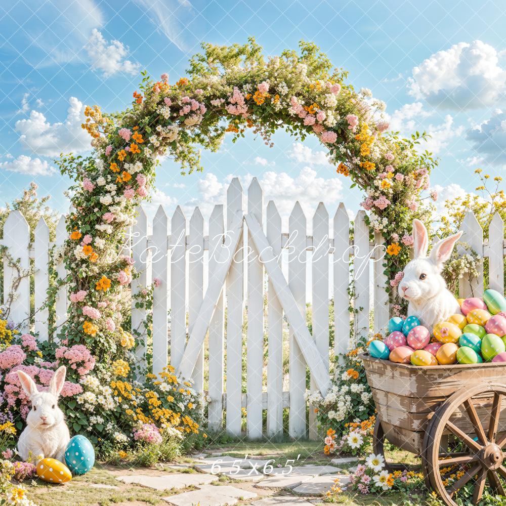 Kate Easter Bunny Arch Backdrop Designed by Emetselch
