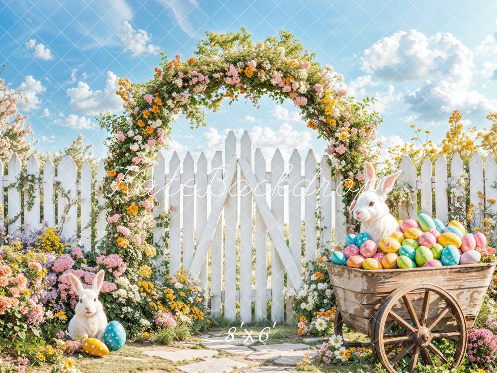 Kate Easter Bunny Arch Backdrop Designed by Emetselch