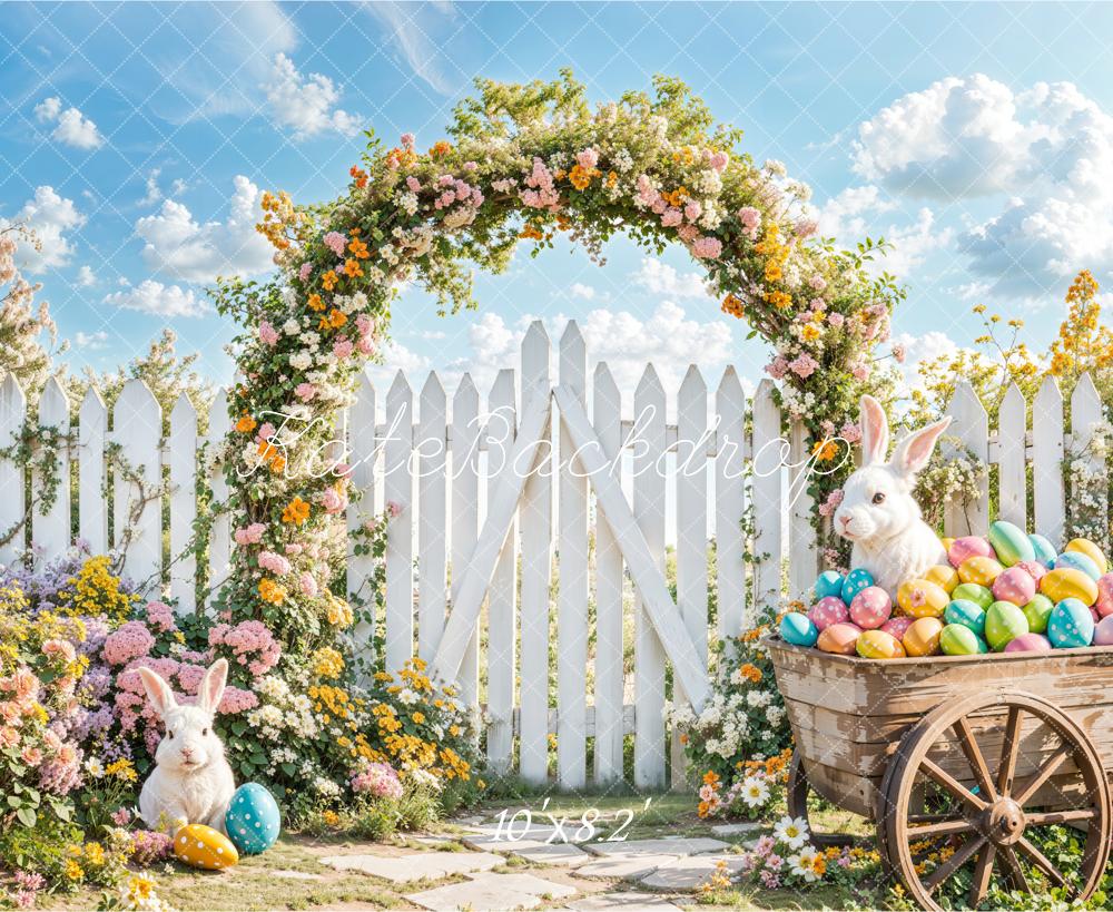 Kate Easter Bunny Arch Backdrop Designed by Emetselch