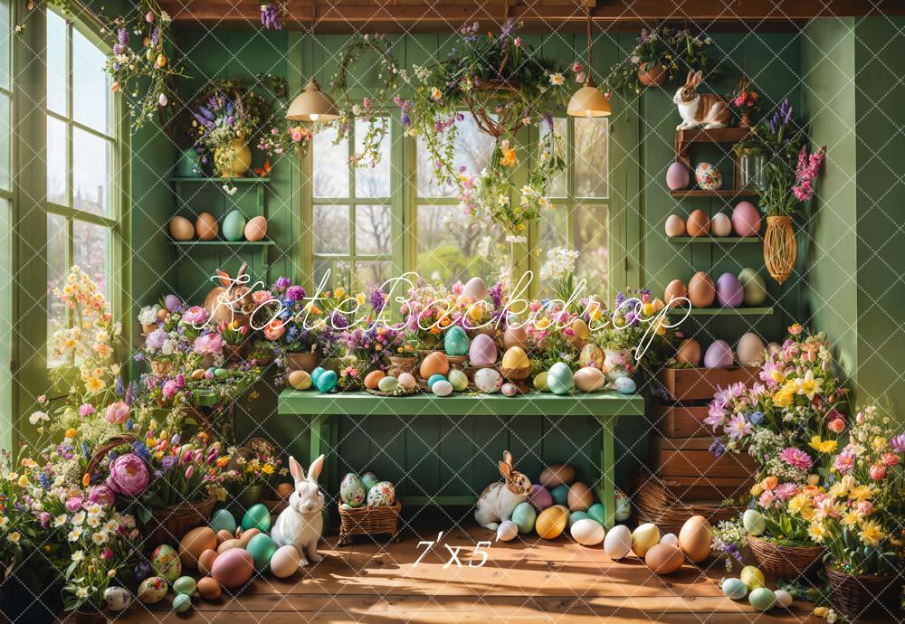 Kate Green Spring Easter Eggs Backdrop Designed by Emetselch - Kate Backdrop AU