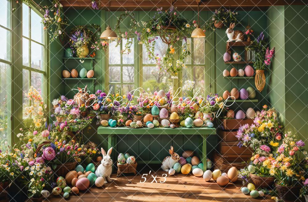 Kate Green Spring Easter Eggs Backdrop Designed by Emetselch - Kate Backdrop AU