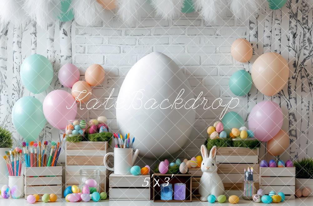 Kate Easter Egg Painting Backdrop Designed by Mini MakeBelieve - Kate Backdrop AU