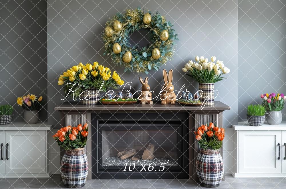 Kate Sophisticated Easter Interior Backdrop Designed by Mini MakeBelieve - Kate Backdrop AU