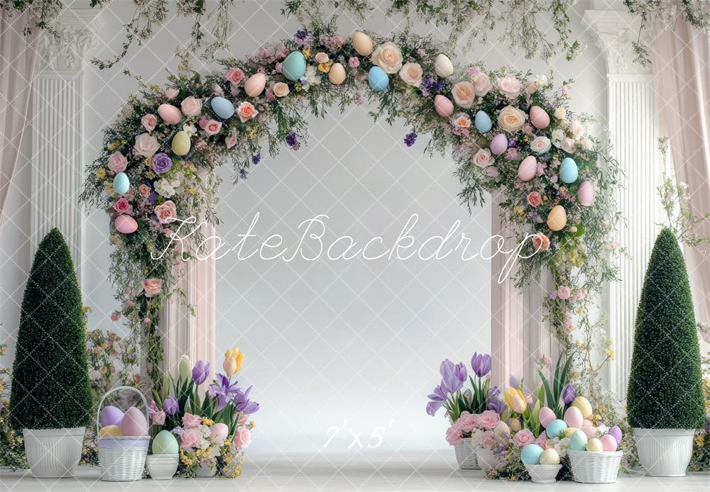 Kate Easter Egg Wreath Arch Backdrop Designed by Mini MakeBelieve - Kate Backdrop AU