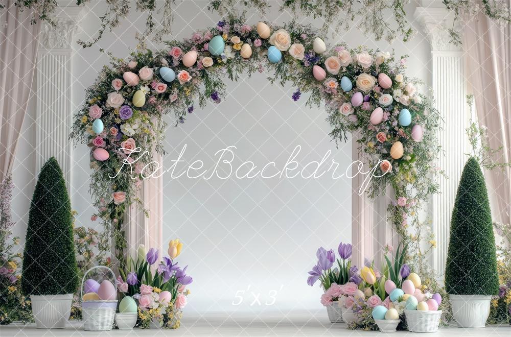 Kate Easter Egg Wreath Arch Backdrop Designed by Mini MakeBelieve - Kate Backdrop AU
