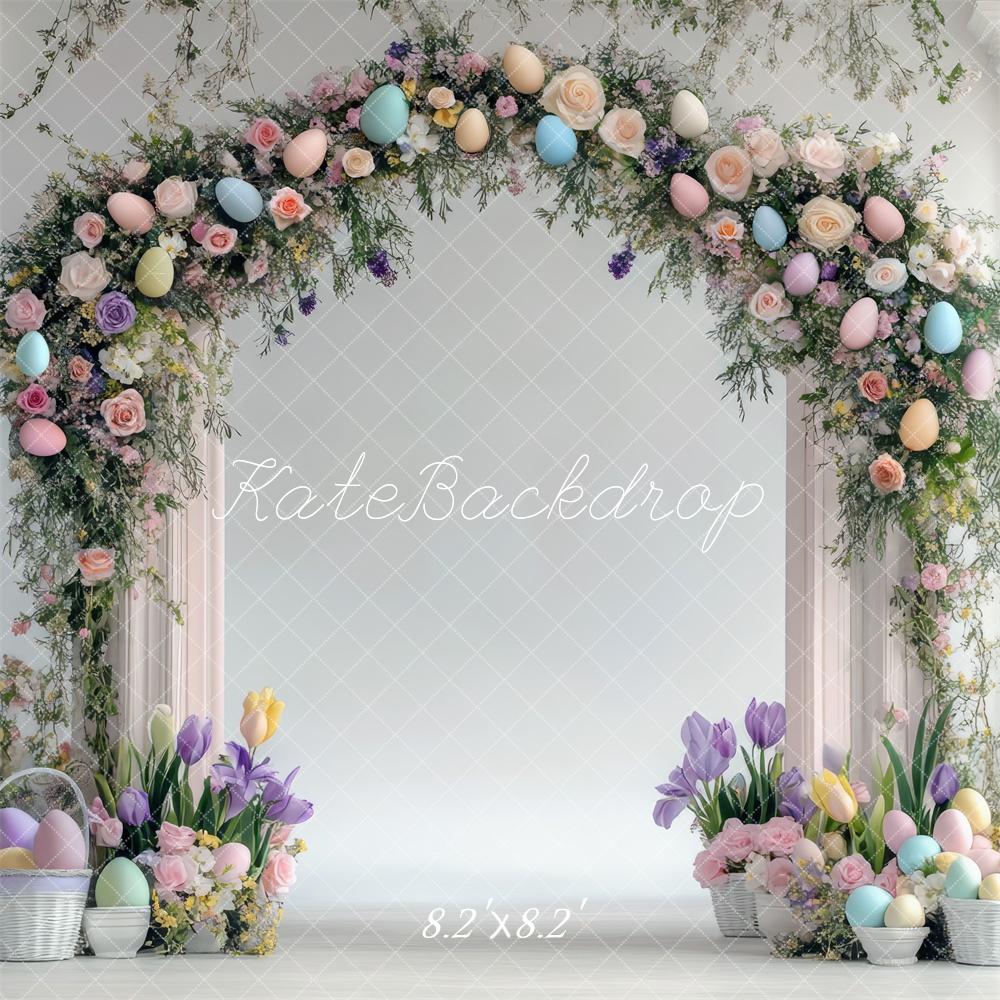 Kate Easter Egg Wreath Arch Backdrop Designed by Mini MakeBelieve - Kate Backdrop AU
