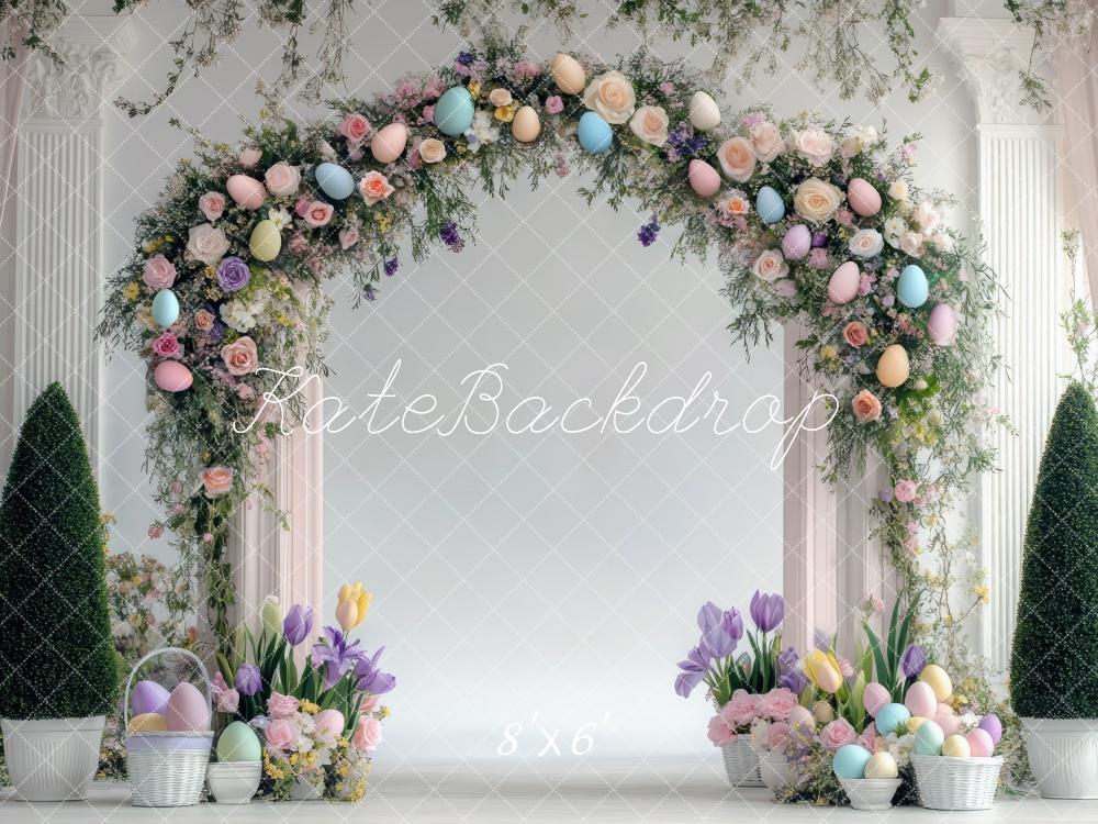 Kate Easter Egg Wreath Arch Backdrop Designed by Mini MakeBelieve - Kate Backdrop AU