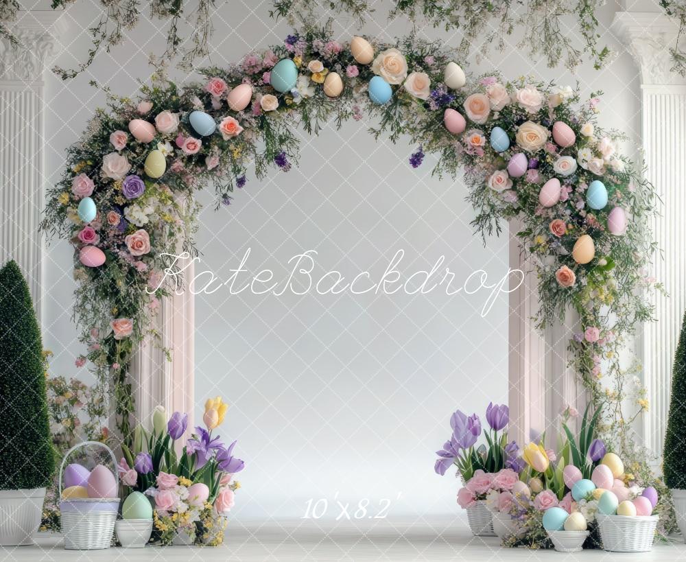 Kate Easter Egg Wreath Arch Backdrop Designed by Mini MakeBelieve - Kate Backdrop AU