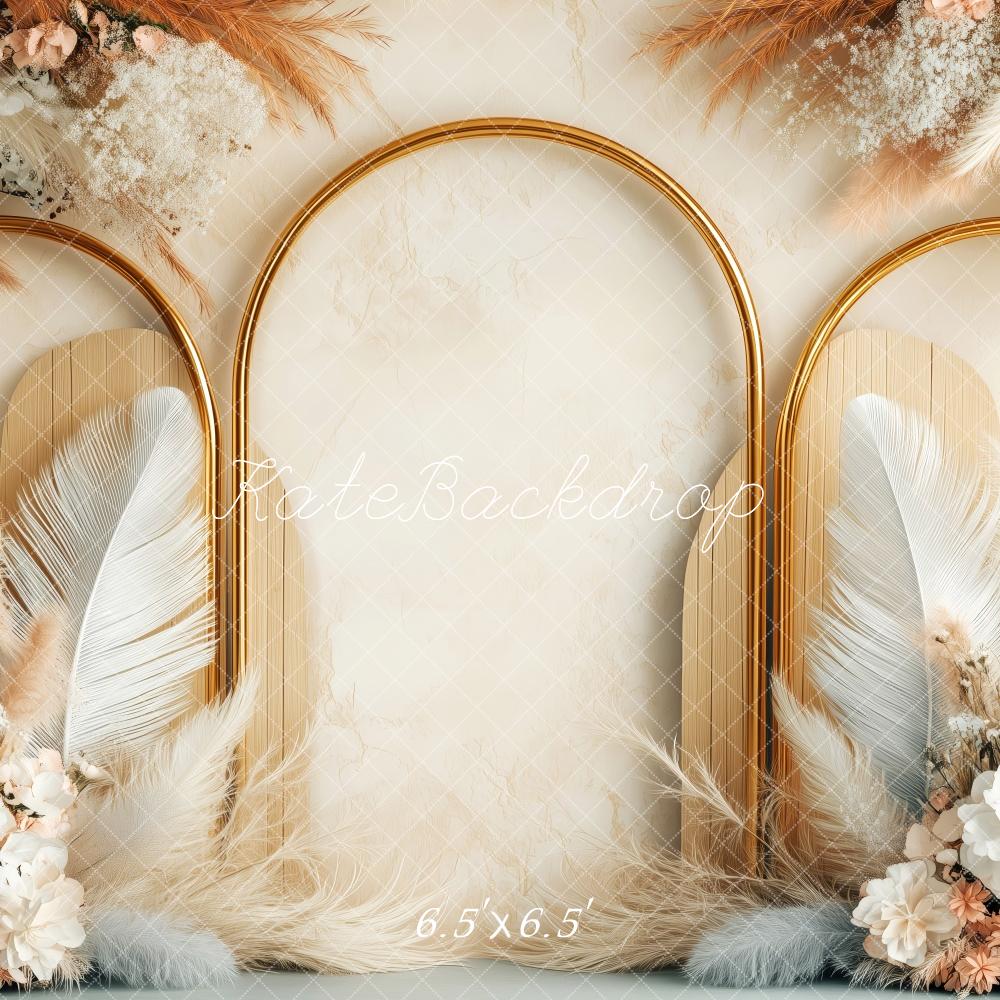 Kate Neutral Bohemian Arches Backdrop Designed by Patty Roberts - Kate Backdrop AU