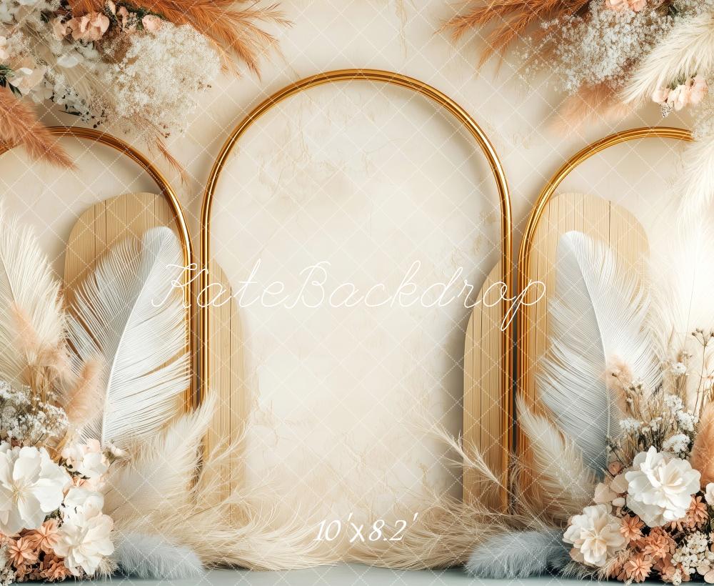 Kate Neutral Bohemian Arches Backdrop Designed by Patty Roberts - Kate Backdrop AU