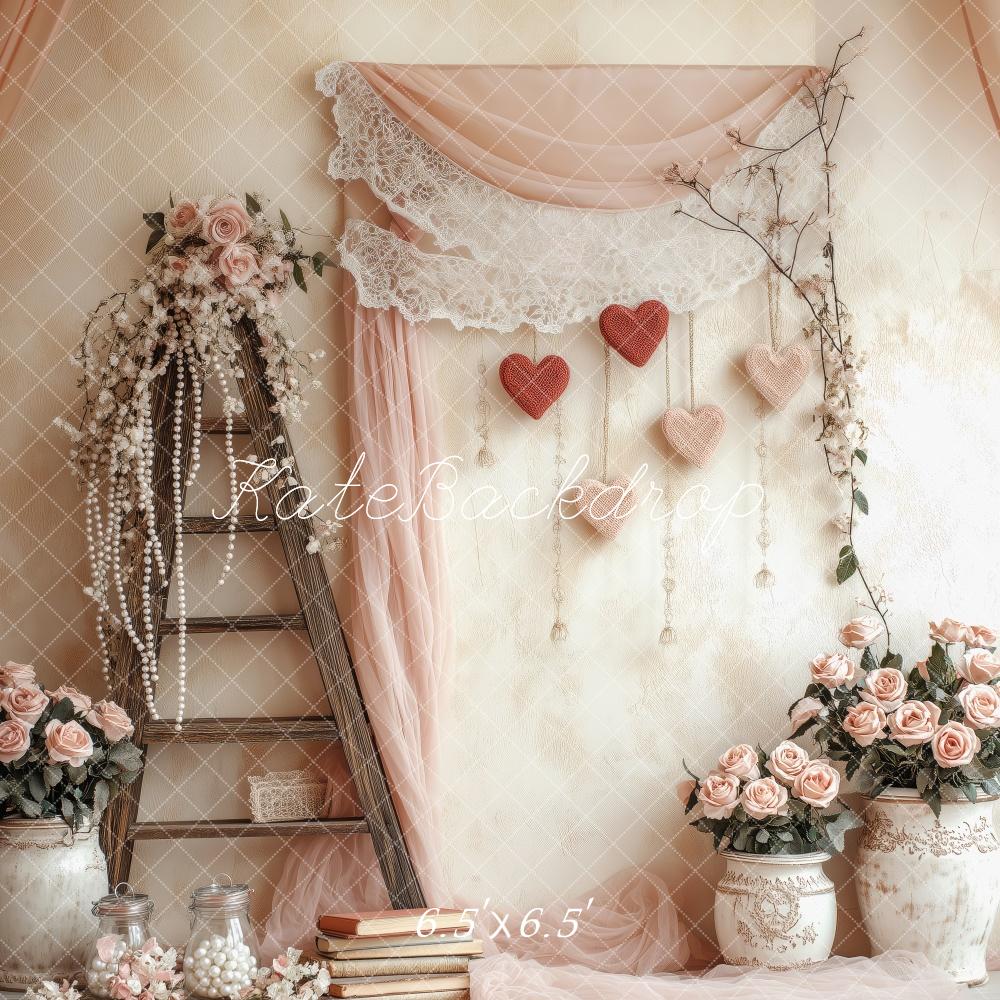 Kate Valentine Floral Ladder Backdrop Designed by Patty Roberts