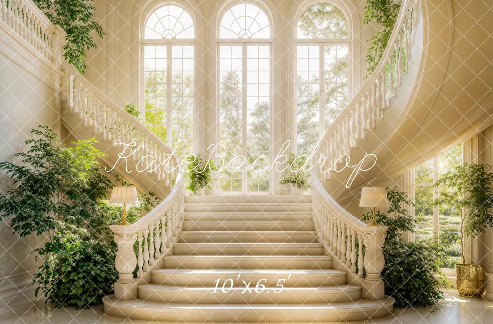Kate Spring Elegant Cascading Stairs Backdrop Designed by Emetselch - Kate Backdrop AU