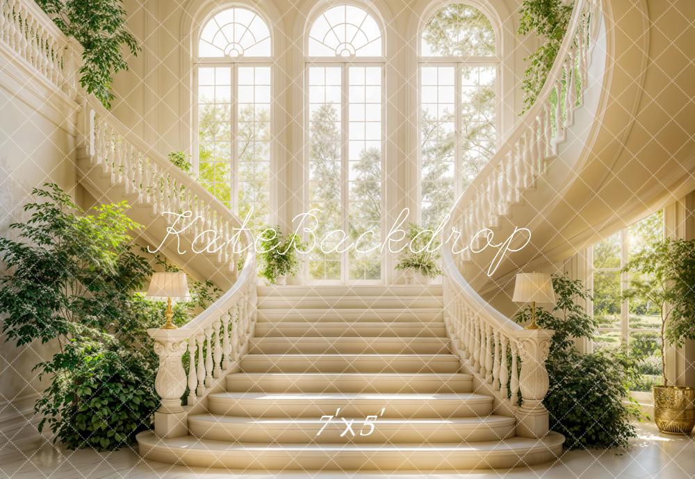 Kate Spring Elegant Cascading Stairs Backdrop Designed by Emetselch - Kate Backdrop AU