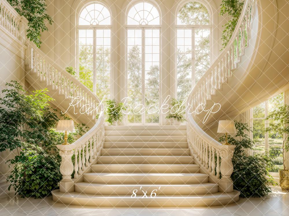 Kate Spring Elegant Cascading Stairs Backdrop Designed by Emetselch - Kate Backdrop AU