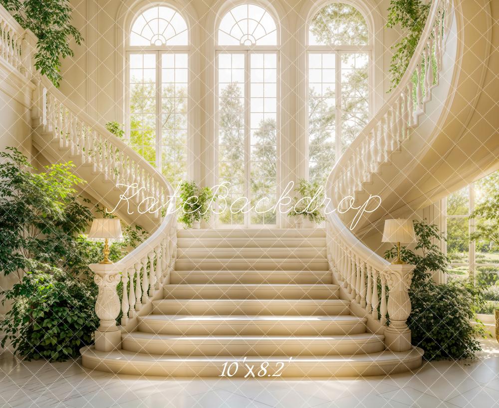 Kate Spring Elegant Cascading Stairs Backdrop Designed by Emetselch - Kate Backdrop AU