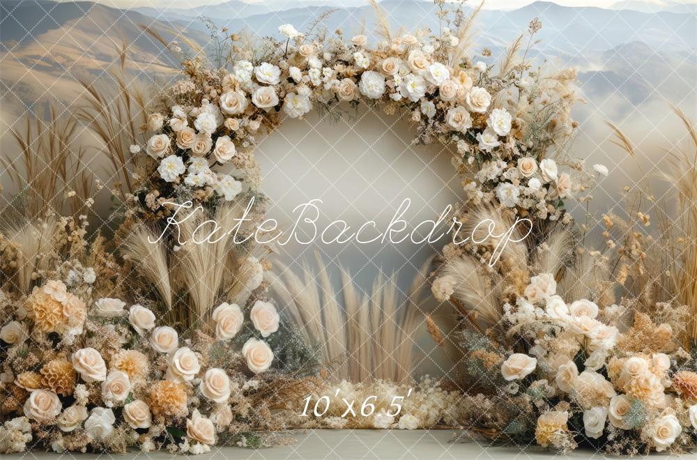Kate Boho Arch Backdrop Mother Day Mountains Designed by Mini MakeBelieve