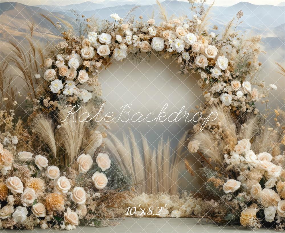 Kate Boho Arch Backdrop Mother Day Mountains Designed by Mini MakeBelieve