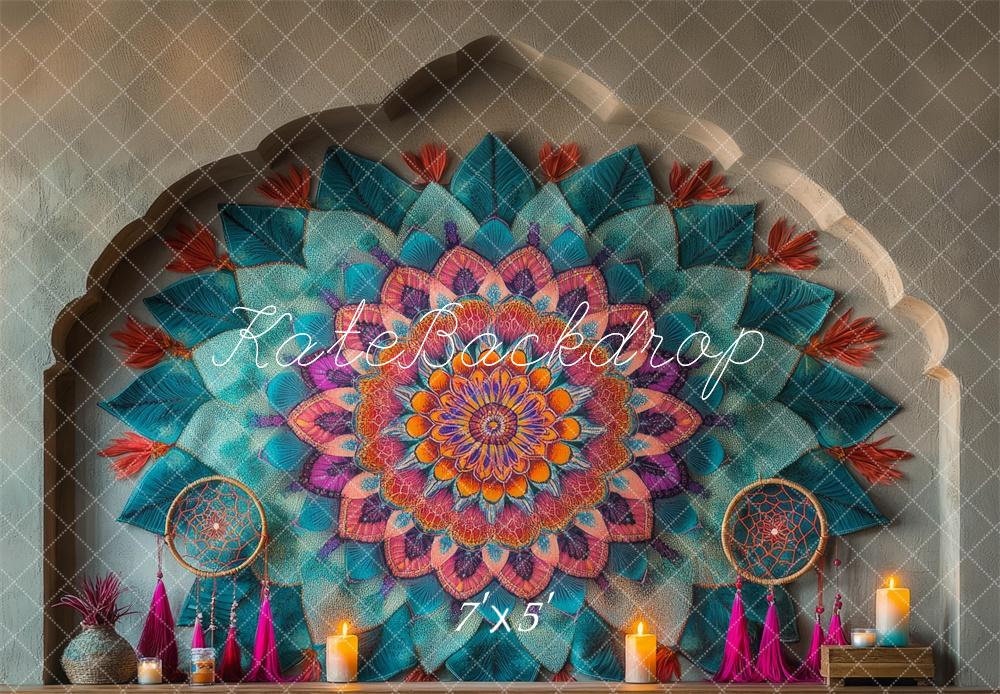 Kate Colorful Mandala Wall Backdrop Designed by Mini MakeBelieve - Kate Backdrop AU