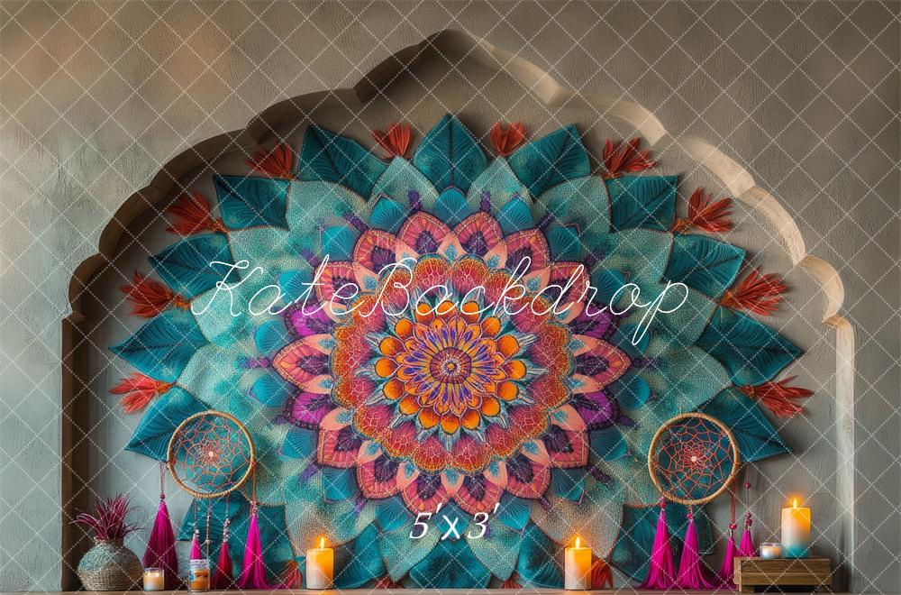 Kate Colorful Mandala Wall Backdrop Designed by Mini MakeBelieve - Kate Backdrop AU