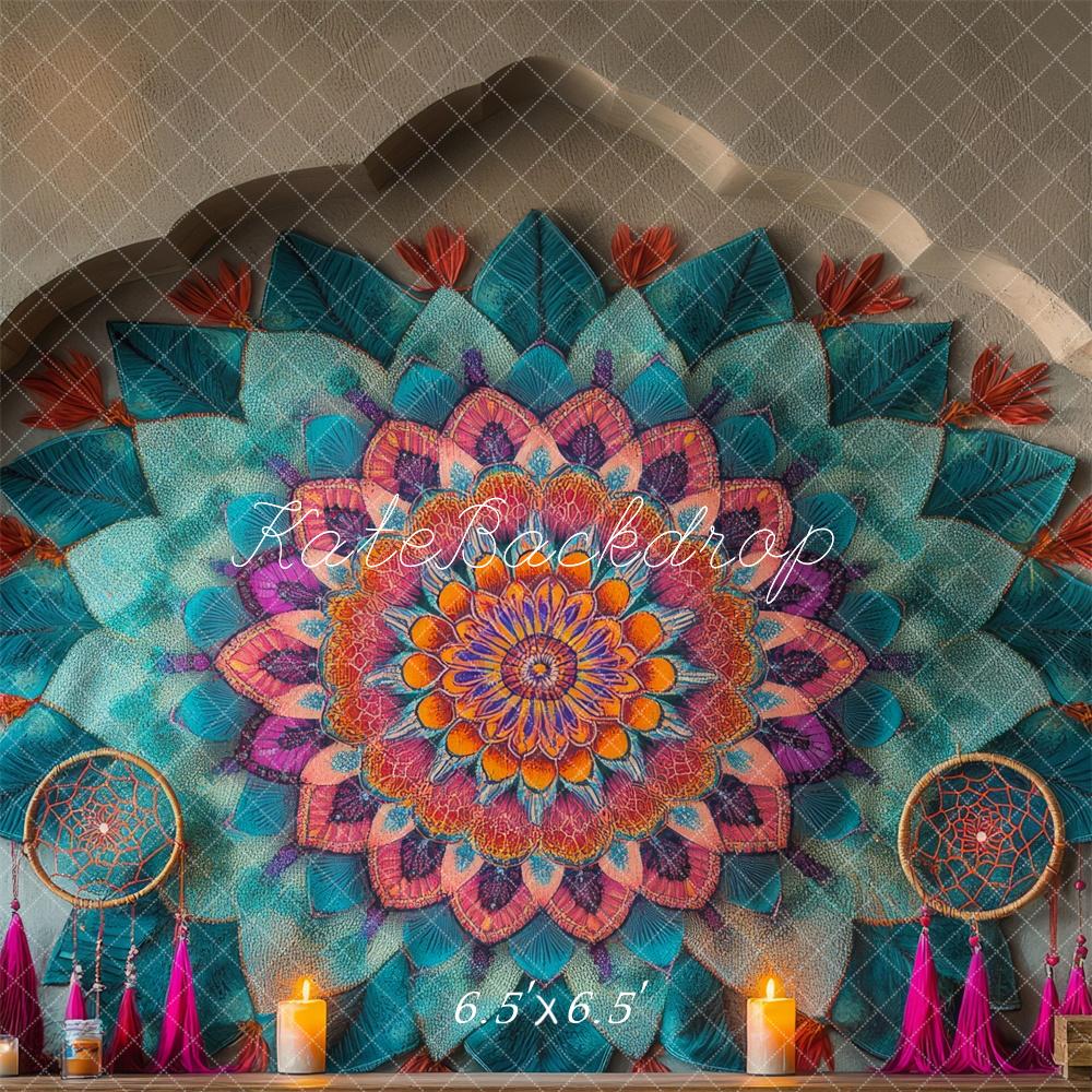 Kate Colorful Mandala Wall Backdrop Designed by Mini MakeBelieve - Kate Backdrop AU