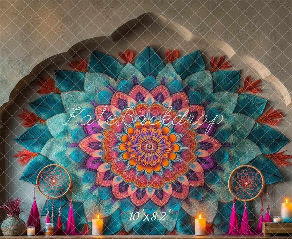 Kate Colorful Mandala Wall Backdrop Designed by Mini MakeBelieve - Kate Backdrop AU