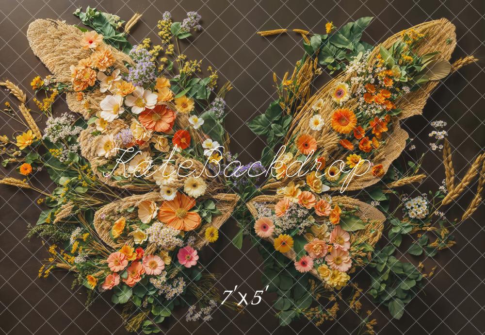 Kate Newborn Butterfly Wings Floor Backdrop Designed by Emetselch