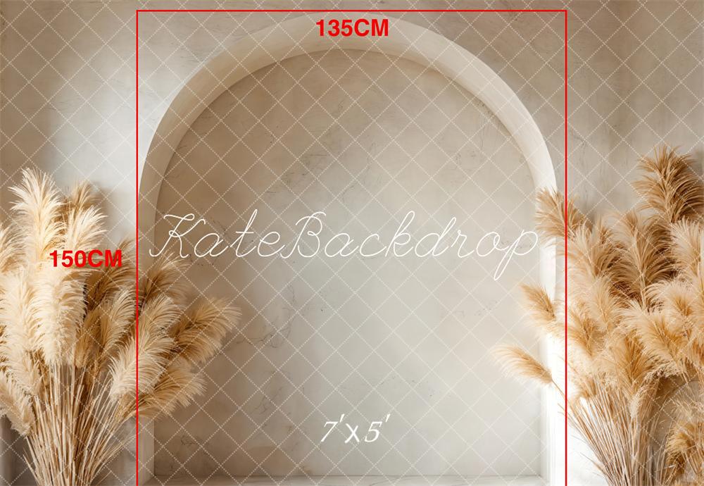 Kate Boho Arch Pampas Grass Backdrop Designed by Emetselch - Kate Backdrop AU