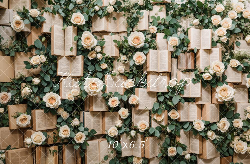 Kate Books Roses Backdrop Designed by Emetselch
