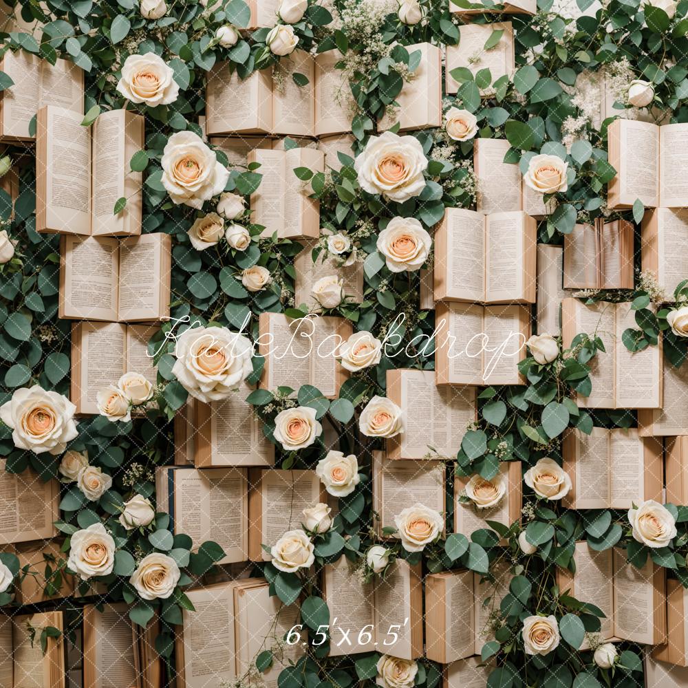 Kate Books Roses Backdrop Designed by Emetselch