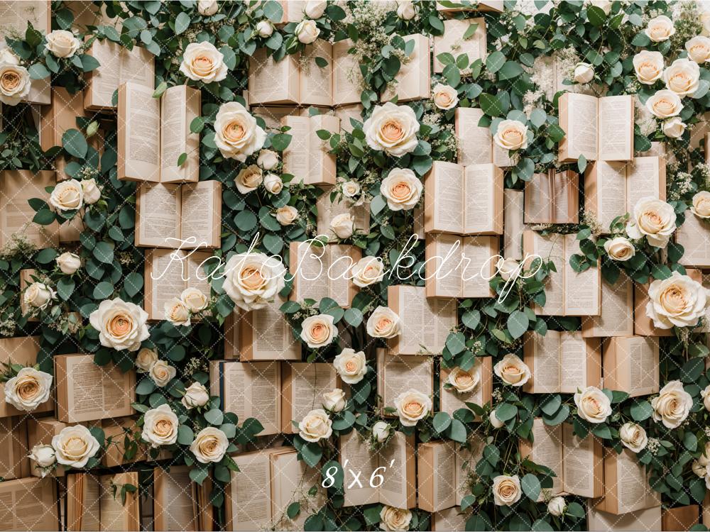 Kate Books Roses Backdrop Designed by Emetselch