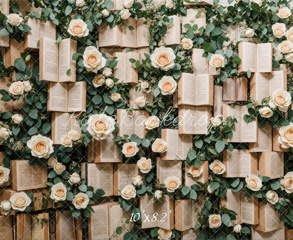 Kate Books Roses Backdrop Designed by Emetselch