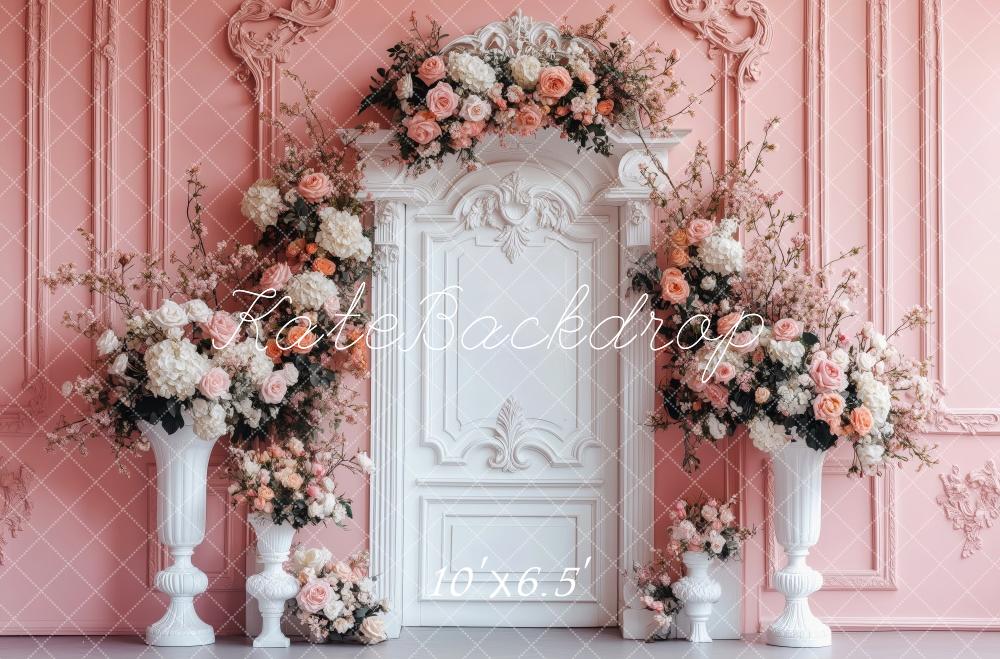 Kate Valentine Backdrop Roses Columns Backdrop Designed by Patty Roberts - Kate Backdrop AU