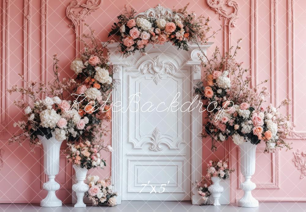 Kate Valentine Backdrop Roses Columns Backdrop Designed by Patty Roberts - Kate Backdrop AU