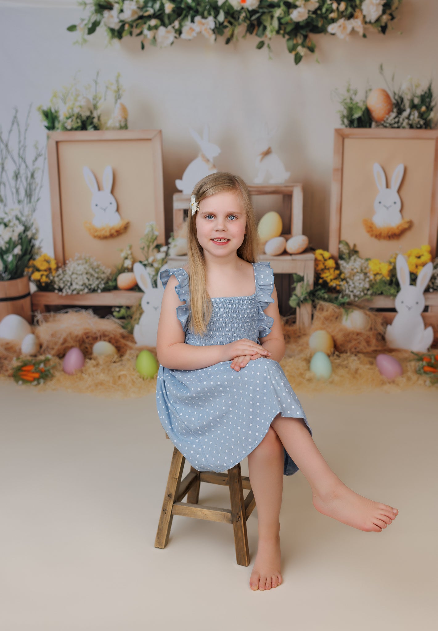 Kate Rustic Bunny Eggs Easter Backdrop Designed by Patty Roberts