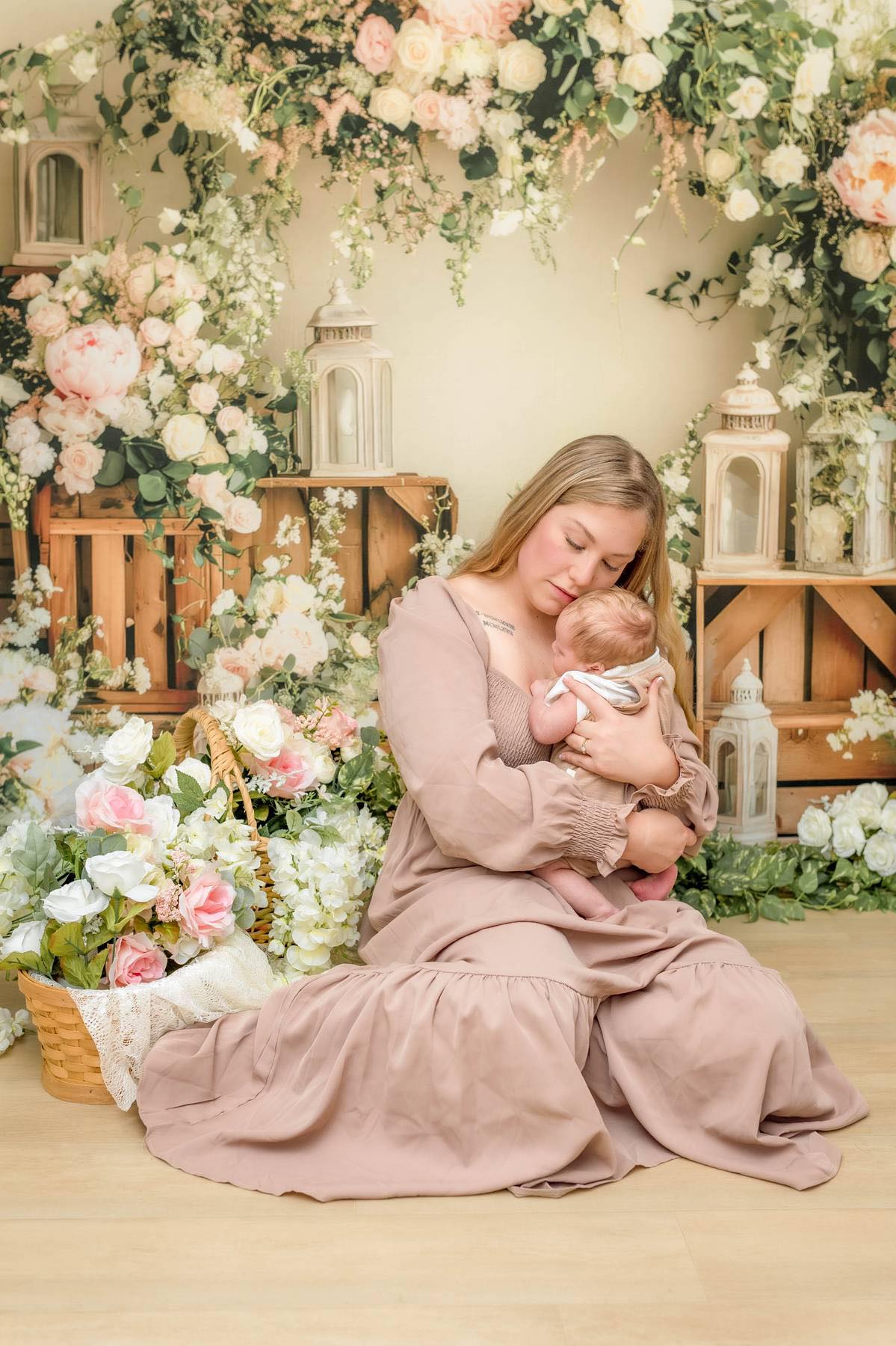 Kate Vintage Floral Arch Backdrop Spring Designed by Patty Roberts