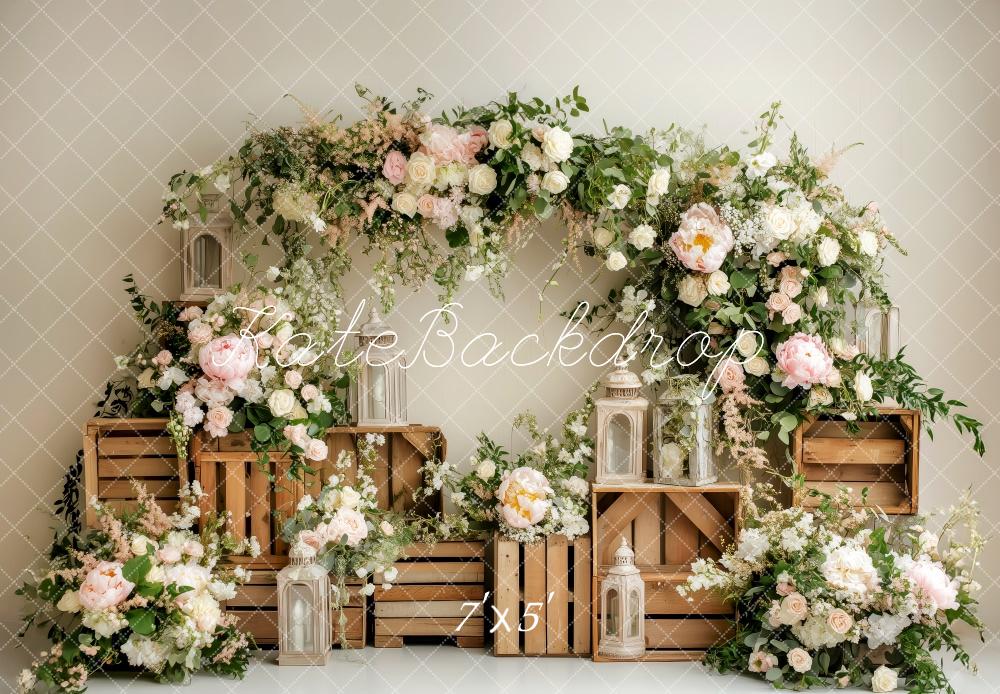 Kate Vintage Floral Arch Backdrop Spring Designed by Patty Roberts