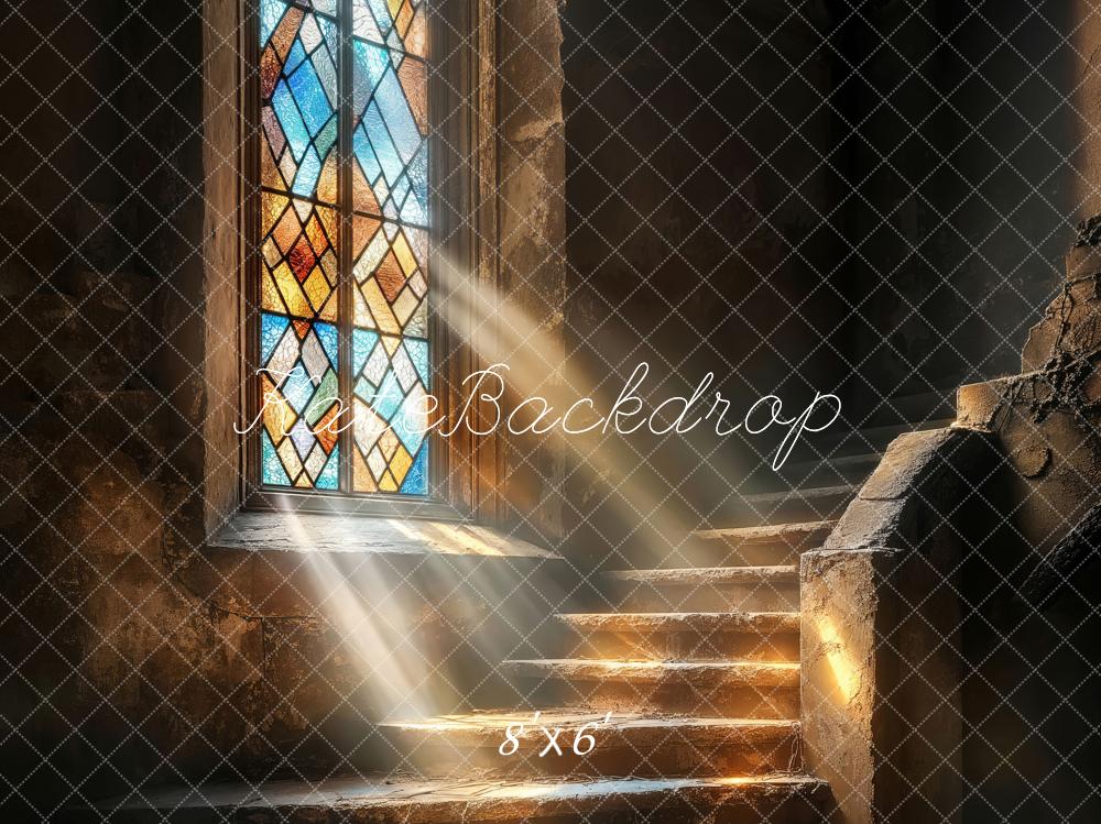 Kate Vintage Sunny Windows Backdrop Designed by Emetselch