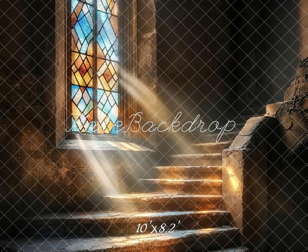 Kate Vintage Sunny Windows Backdrop Designed by Emetselch