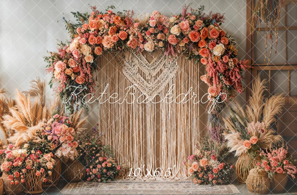 Kate Boho Flower Backdrop Mother's Day Designed by Emetselch