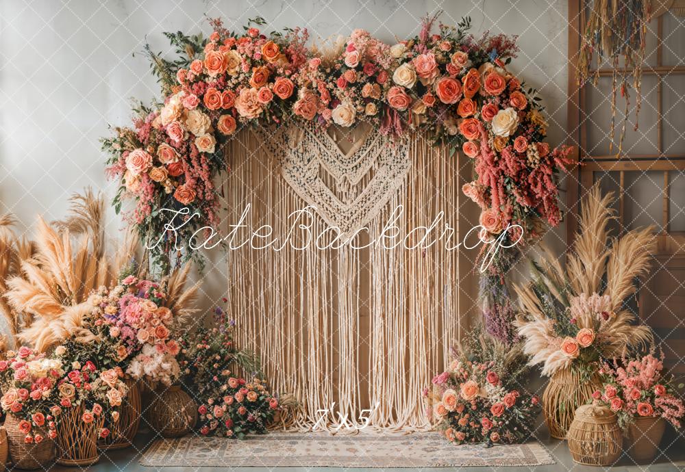 Kate Boho Flower Backdrop Mother's Day Designed by Emetselch