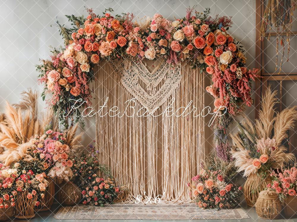 Kate Boho Flower Backdrop Mother's Day Designed by Emetselch