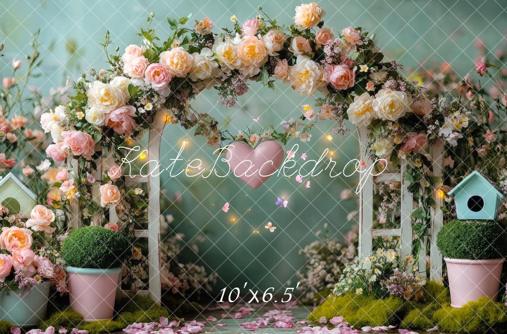 Kate Valentine Fairy Arch Bird House Backdrop Designed by Mini MakeBelieve - Kate Backdrop AU