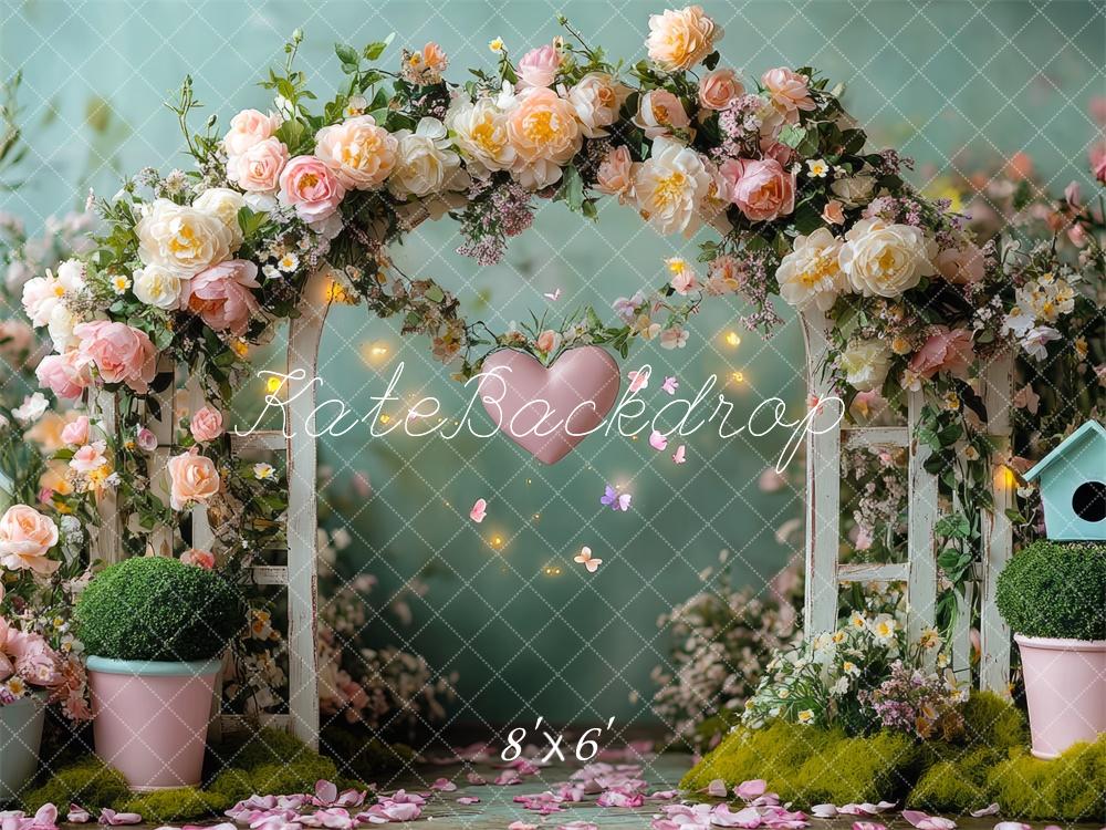 Kate Valentine Fairy Arch Bird House Backdrop Designed by Mini MakeBelieve - Kate Backdrop AU