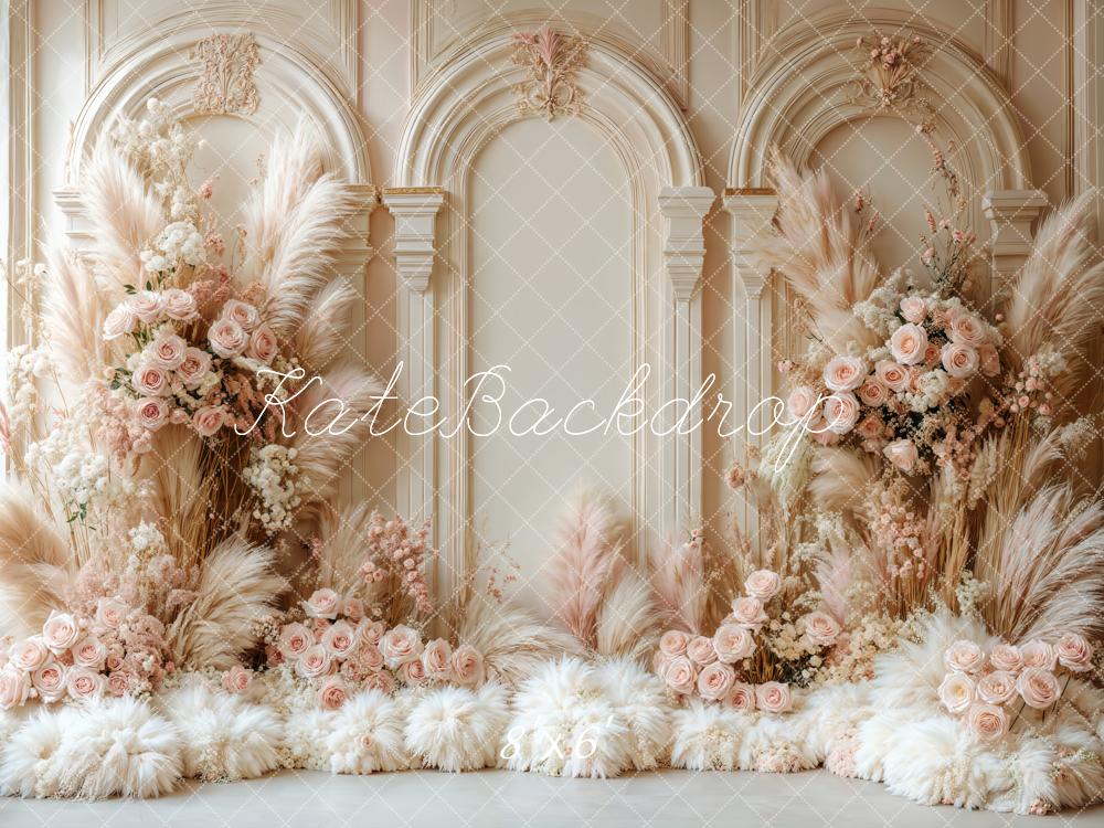 Kate Boho Floral Arch Wedding Retro Backdrop Designed by Emetselch