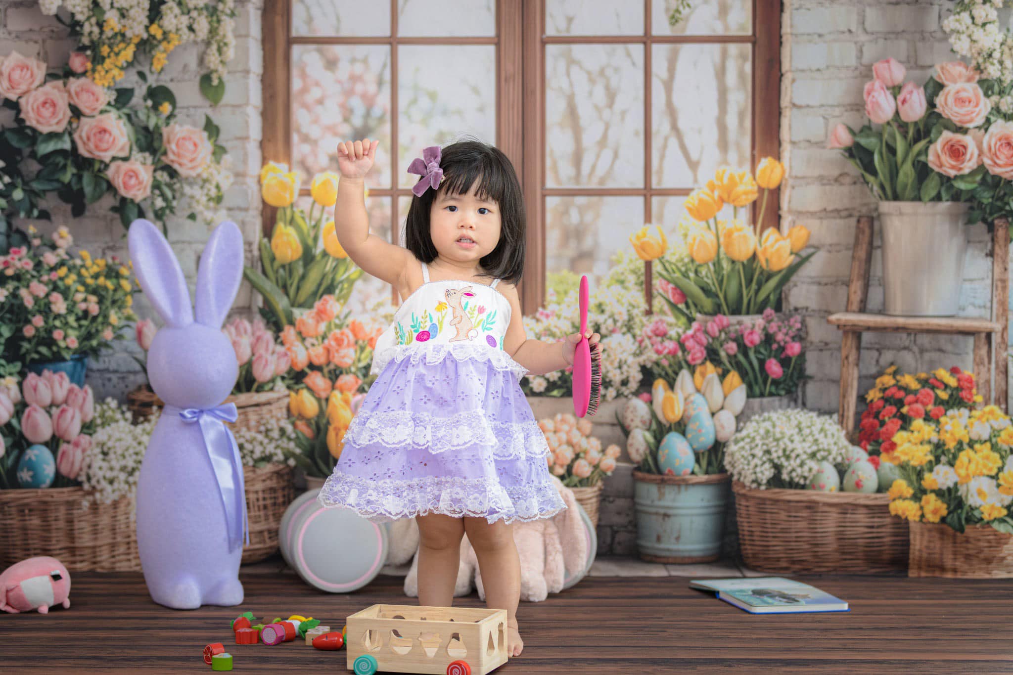 Kate Easter Flower Spring Backdrop Designed by Emetselch