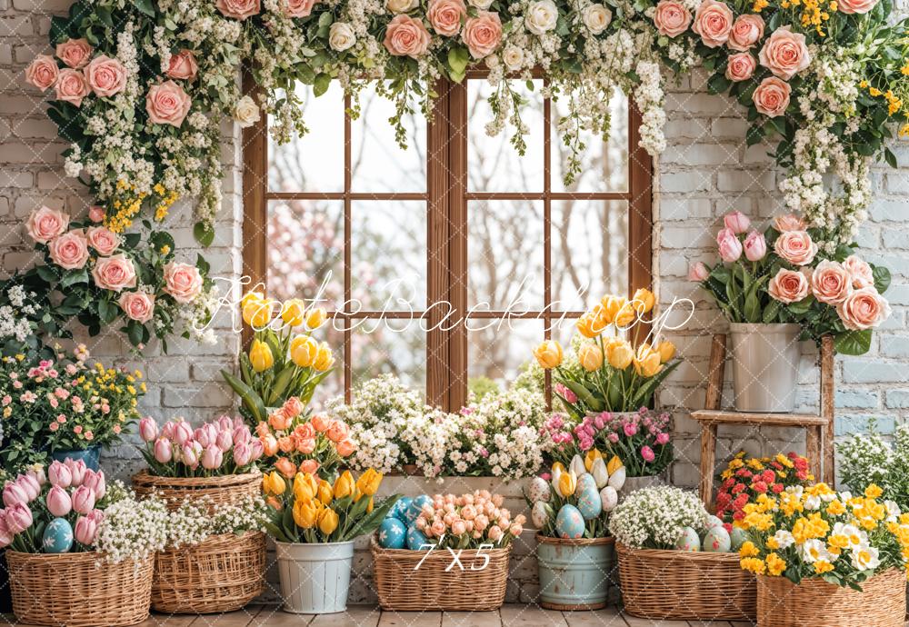 Kate Easter Flower Spring Backdrop Designed by Emetselch
