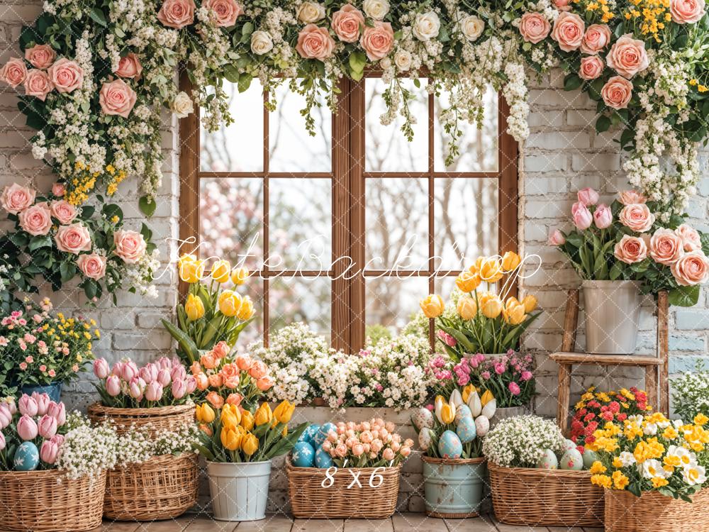 Kate Easter Flower Spring Backdrop Designed by Emetselch