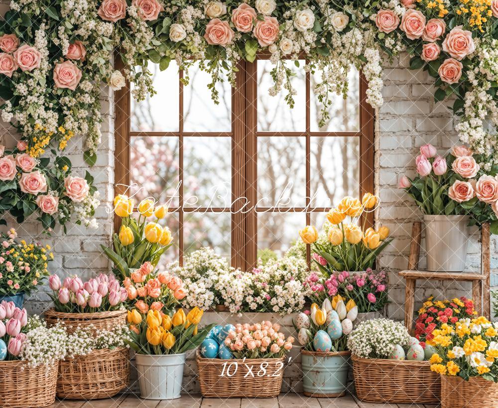 Kate Easter Flower Spring Backdrop Designed by Emetselch