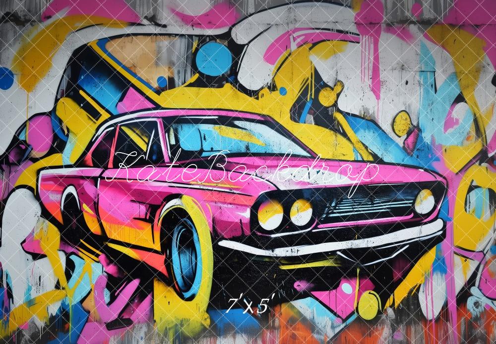 Kate Graffiti Sports Car Backdrop Designed by Patty Roberts