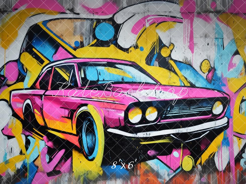 Kate Graffiti Car Backdrop Designed by Patty Roberts